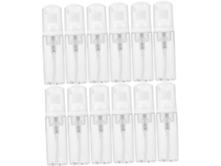 Paquete De 12 Botellas De Plástico Con Dosificadores De Espuma, Ideales Para Viajes Y Como Envases Para Cosméticos.