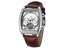 Reloj Mecánico Automático Para Hombre Forsining, Oro Rosa, Piel, Resistente Al Agua.