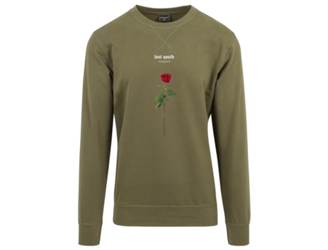 Camiseta de Hombre MISTER TEE Cuello Redondo Lost Youth Verde (M)