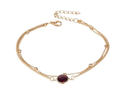 Anillo De Playa Para Niñas, Estilo Bohemio Con Cristal, Tamaño Ajustable, Pulsera De Joyería Retro
