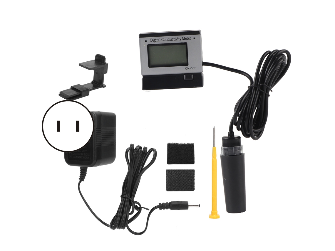 Monitor De Condutividade Ec-1383b Online Com Tela Led Para Laboratório Aquários Aquicultura 110v-120v Us