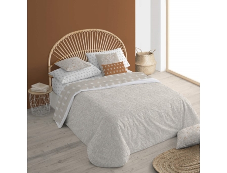 Funda Nórdica con Botones BELUM (220 x 220 cm - Algodón Orgánico - Beige)
