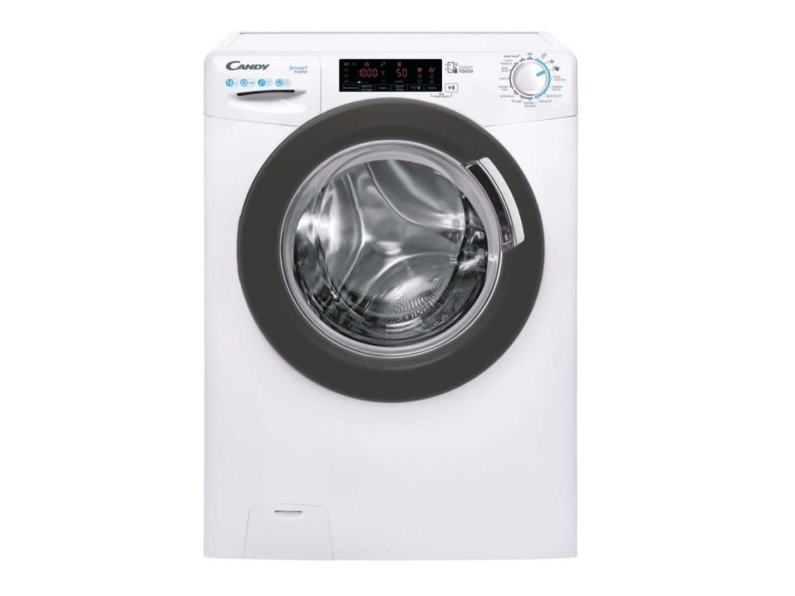 Lavadora Candy Smart Inverter CSS1413TWMRE/FR de carga frontal, 13 kg, 1400 rpm, blanca