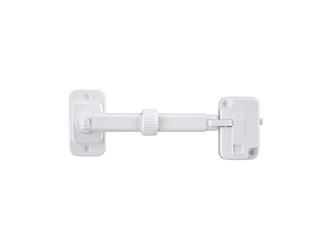Cierre de seguridad antirrobo y para niños con limitador de doble función, color blanco.