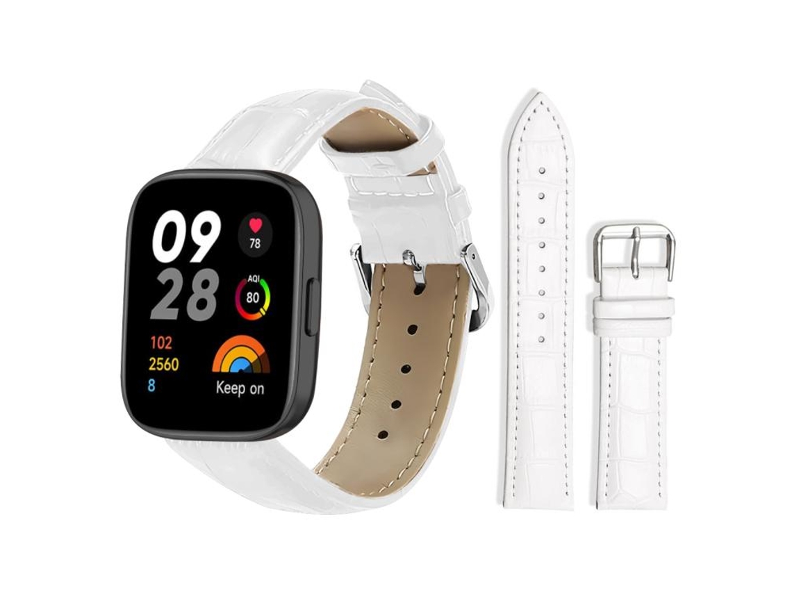 Correa para Redmi Watch 3 - Piel - Hebilla - Textura bambú (20 mm)