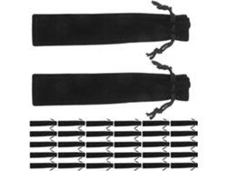 Besportble Estuches De Terciopelo Negro Con Cordón Y Para Bolígrafos