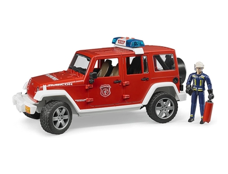 Coche de Jugar BRUDER Todoterreno Wrangler Bomberos (Edad Mínima: 3 - Transportes)