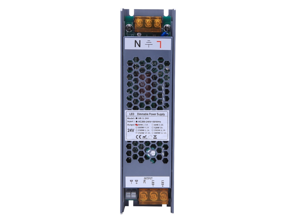 Fuente De Alimentación De Aluminio Ajustable De 60 W 24 V/2,5 A Con Control Pwm Dali Scr De 0~10 V Para Led