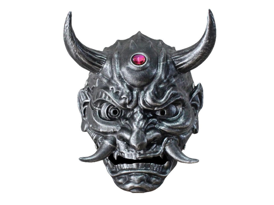 Máscara de demonio japonesa Prajna Hanya para carnaval, Halloween, cosplay y budismo japonés.