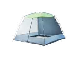 Carpa de jardín Beekdaelen poliéster 305x305x213cm - Gris  /  Verde [pro.tec]