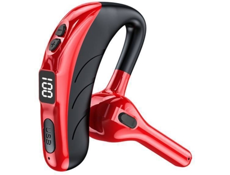 Auriculares Bluetooth True Wireless SEMD Semd-EJ16 (In Ear - Micrófono - Rojo)
