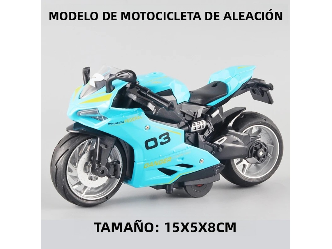 Modelo De Motocicleta De Aleación De Metal En Miniatura, Juguete De Simulación De Carreras Todoterreno, Regalo