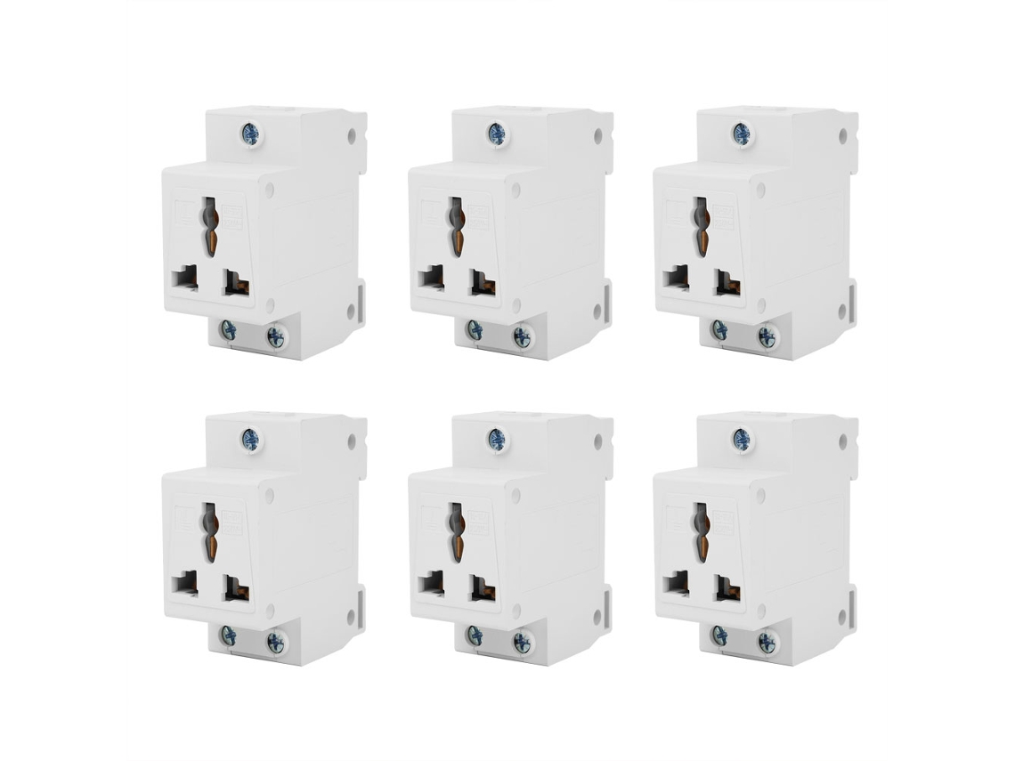 6pcs Tomacorrientes Industrial 3-huecos Modular 250v 10-16a Para Industria