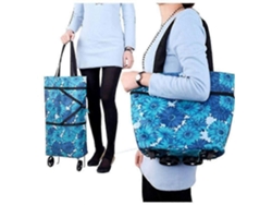 Bolso plegable con ruedas Lmell, bolso plegable con ruedas para mujer. GOKOCO
