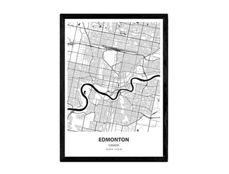 Poster NACNIC Mapa de Edmonton Canada (A3)