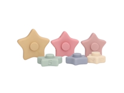Juguete De Apilar De Silicona Para Bebés, Bloques Suaves De Apilamiento Sensorial