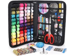 Kit de costura con 224 piezas Incluye tijeras de costura, carrete de hilo, cinta métrica, agujas de coser, etc. Siurn
