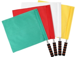 4 Banderas De Mano De Acero Inoxidable Para Árbitros Con Mango
