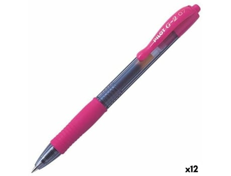 Bolígrafo De Gel PILOT G-2 07 Rosa 0,4 Mm 12 Unidades