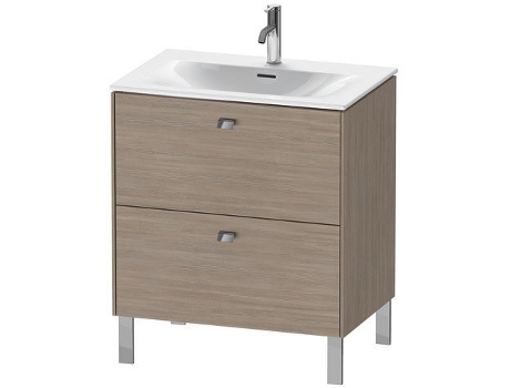 Pedestal de lavabo DURAVIT Brioso vertical 72,0 x 47,9 cm 2 cajones cajón superior incl. recorte de sifón y delantal para lavabo Viu 234473