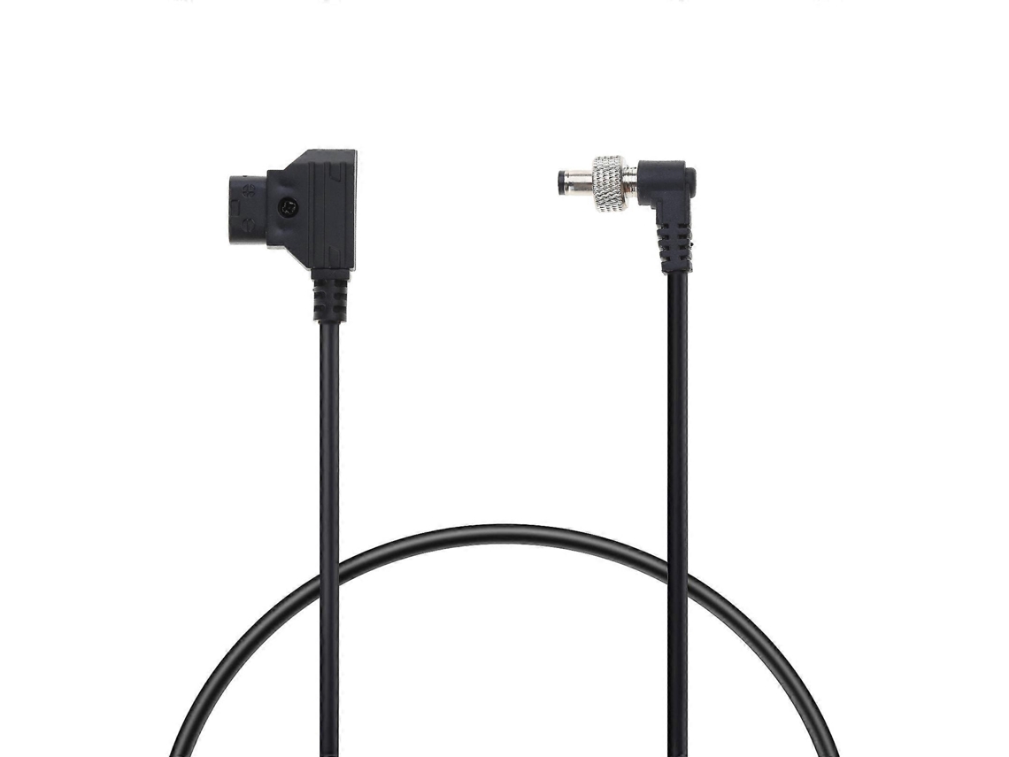 Cable de alimentación D-Tap para conectores de CC de 2,1 mm y 2,5 mm con mecanismo de bloqueo, ángulo recto, compatible con monitores Atomos Video Assist (no aplicable)