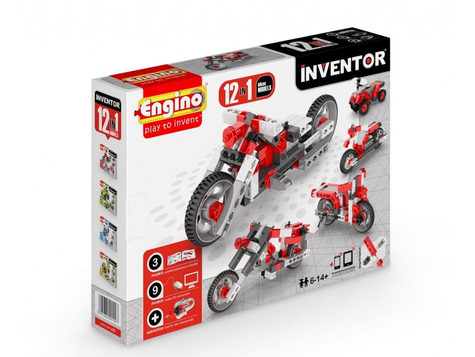 Construción ENGINO Inventor (12 Modelos - Motocicletas)