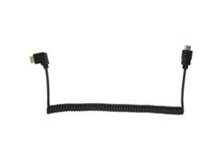 Cabo Extensor Hdmi Macho Para Macho Com Ângulo De 90 Graus Enrolado Para Computador/tv