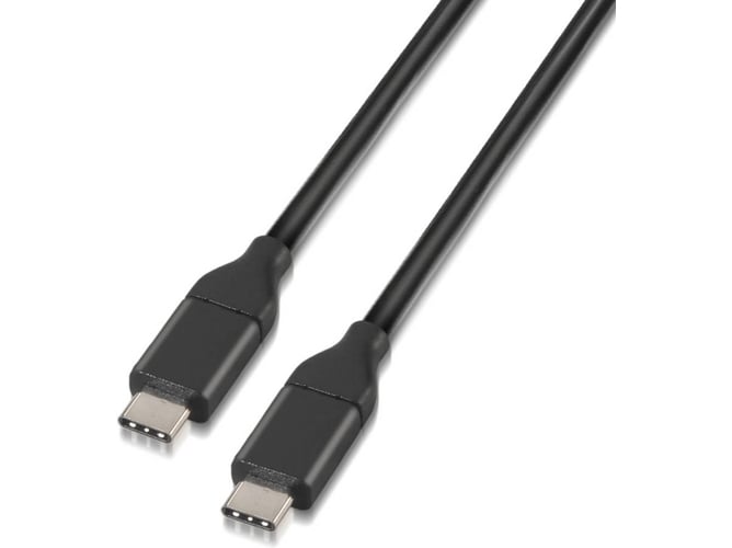 Cable USB AISENS (USB-C - USB-C - 1 m - Negro)