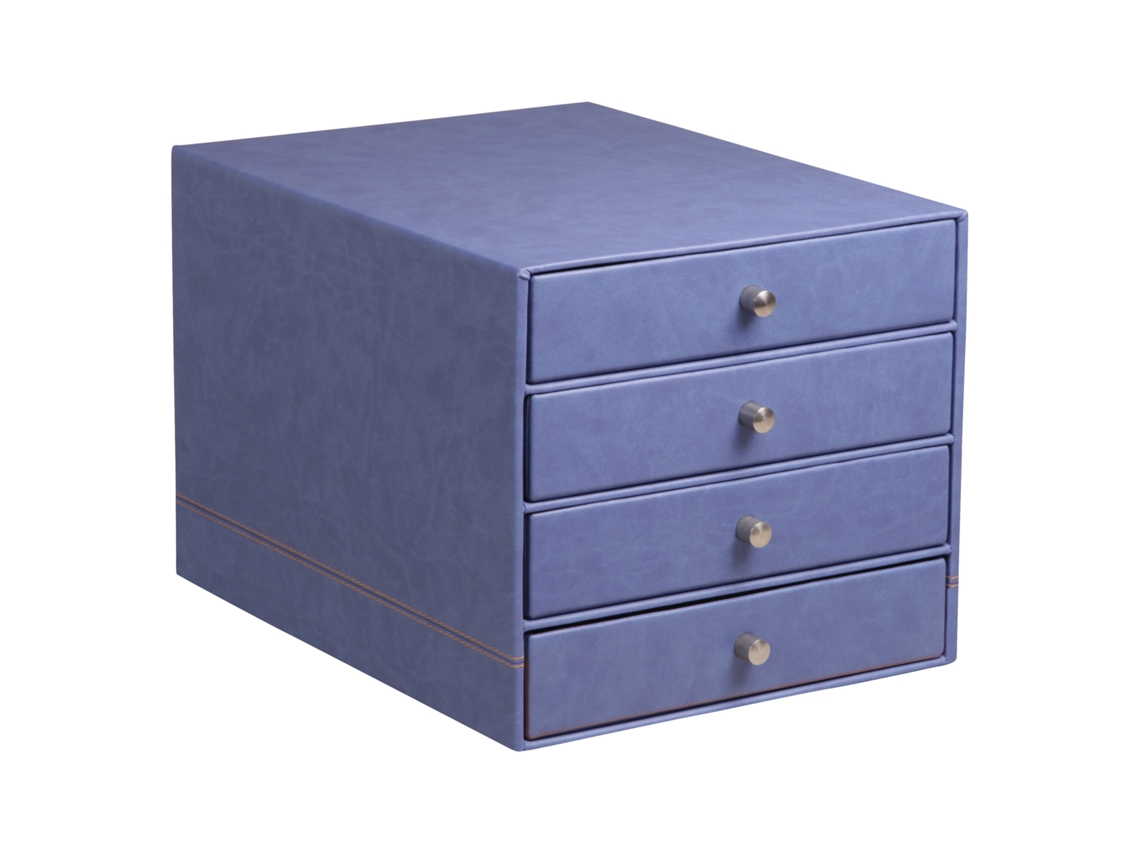 Caja de almacenamiento 4 cajones de simil piel italiana RHODIA RHODIA
