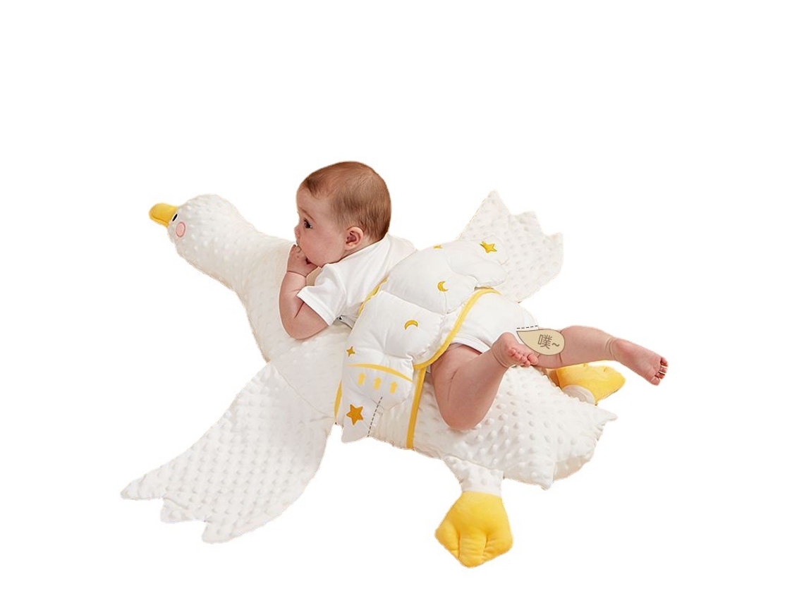 Almofada de Conforto de Bebê Grande Ganso Branco