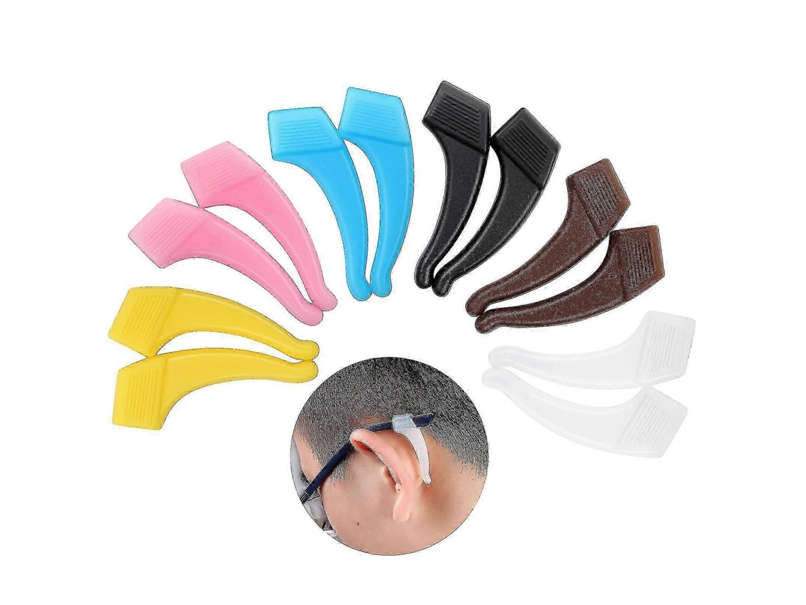 6 pares de cómodos soportes de silicona antideslizantes para gafas, ganchos, accesorios para la oreja, anteojos, punta del templo, deportes Rosewell