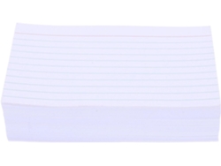 Paquete De 400 Tarjetas De Repaso De Papel Blanco Rayado Para Material Escolar De Secundaria