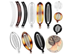 12 Pinzas Para El Cabello Con Forma De Plátano, 4 Estilos Clásicos Para Mujer Qdr