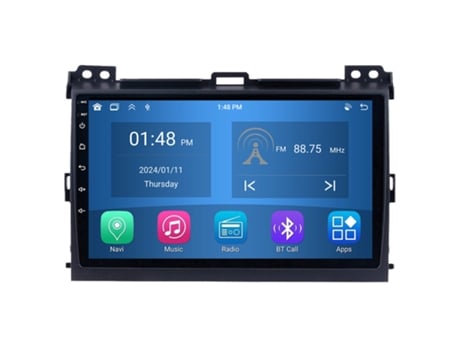 Autoradio 4GB RAM64GB ROM ROVERONE para Toyota Land Cruiser Prado 120 3 2002 - 2009 CarPlay Android Coche Radio Bluetooth Navegación