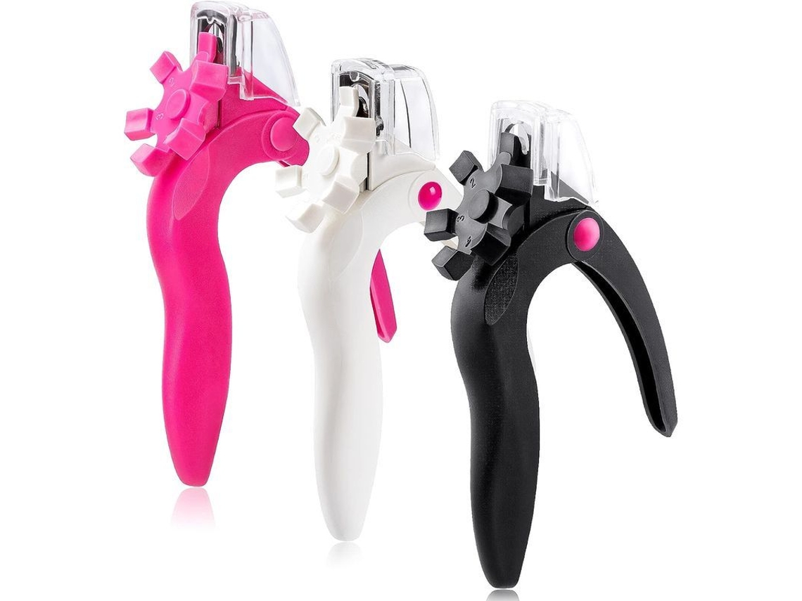 Tijeras Ajustables De Acero Inoxidable Para Uñas Acrílicas, Paquete De 2, Color Blanco Y Negro.