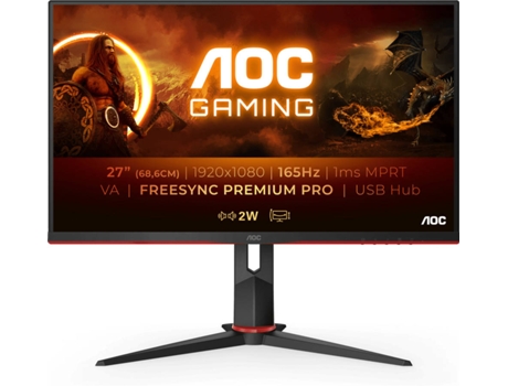 Monitor Gaming AOC 27G2SU/BK (27'' - 4 ms - 165 Hz - Adaptive Sync)