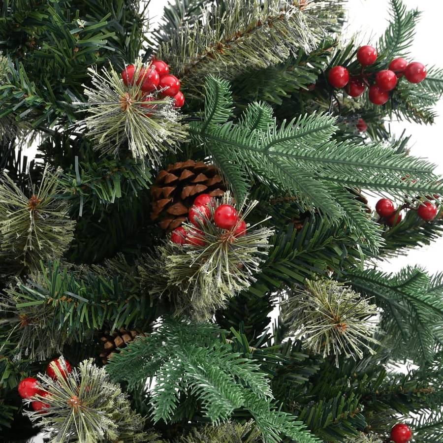Árbol de Navidad VIDAXL con Piñas (Verde - 68x150 cm)