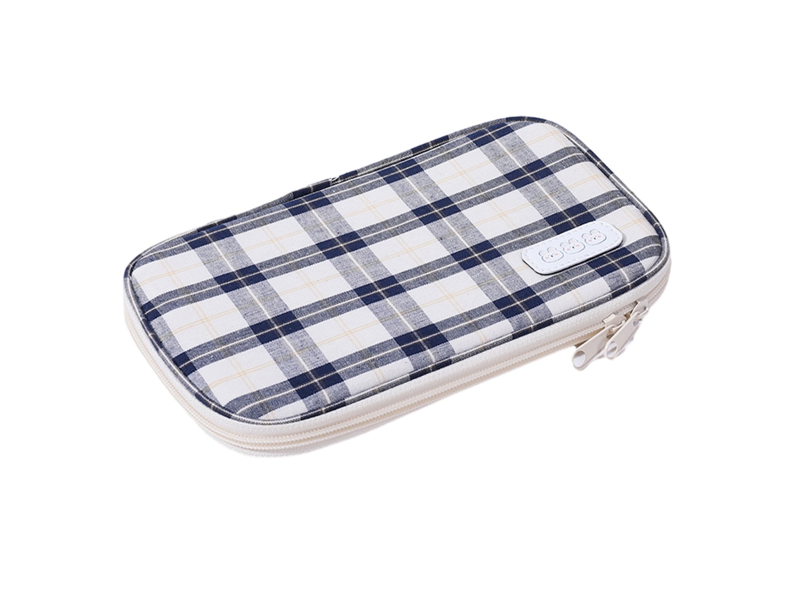 Estuche organizador de lápices de gran capacidad con cremallera simple para adultos y adolescentes