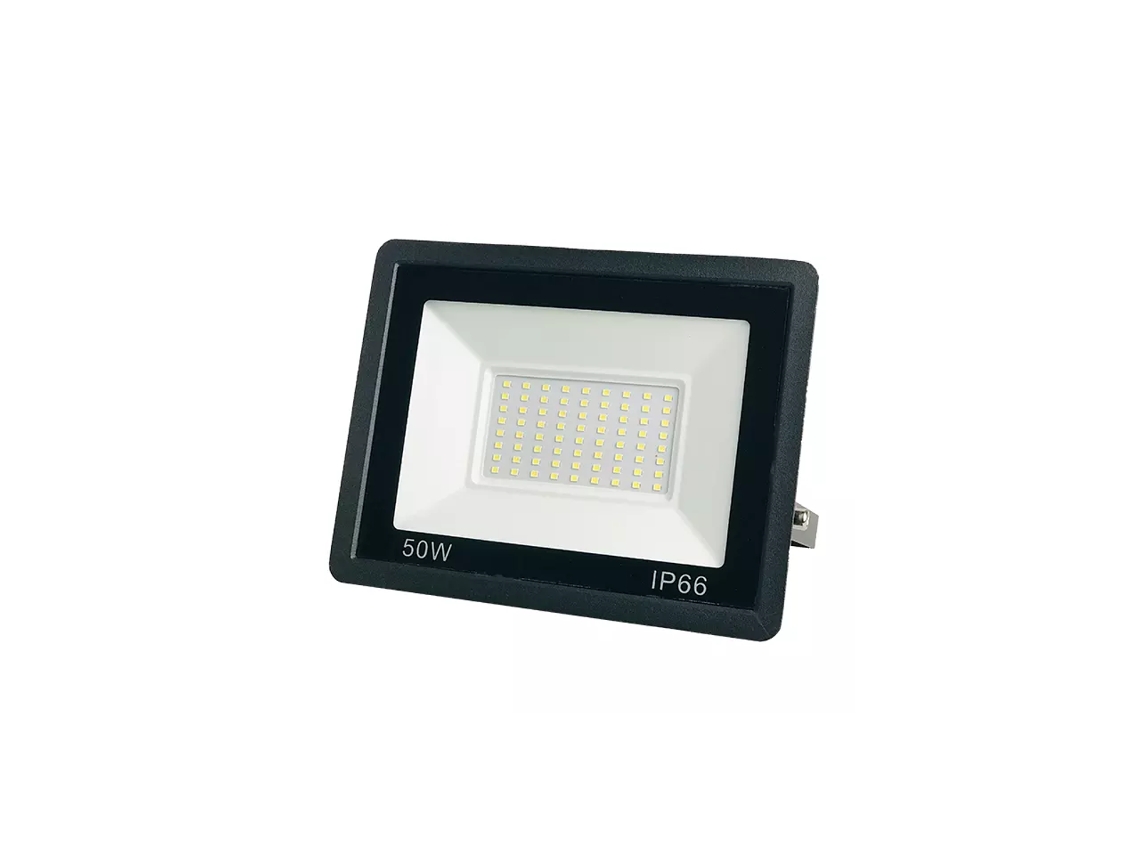 Proyector LED Slim Serie Apple 50W 6000K IP66, Perfecto para Iluminación Exterior e Interior