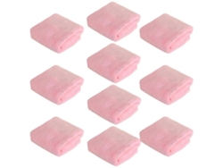 Rebe-toallas De Pelo Para Salón Pack De 10 - Ultra Absorbentes Para Cabello, Manos Y Rostro - Uso En Hogar, Salón, Spa Y Barbería Rosa Claro