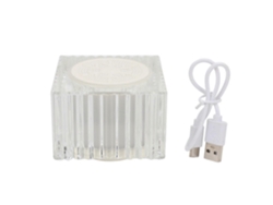 Altavoz inalámbrico Bluetooth 5.0 con luz nocturna, resistente al agua, 15 W, 7 colores que cambian automáticamente, portátil, para mesita de noche.