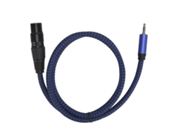 Cabo Xlr Fêmea Para 3.5mm Jack Sinal Balanceado Microfone 24awg 1m Jd6033