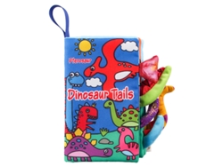 Libro De Tela Para Bebés | Juguete Educativo De Aprendizaje Temprano Con Forma De Cola De Animal (dinosaurio) Czhhmart
