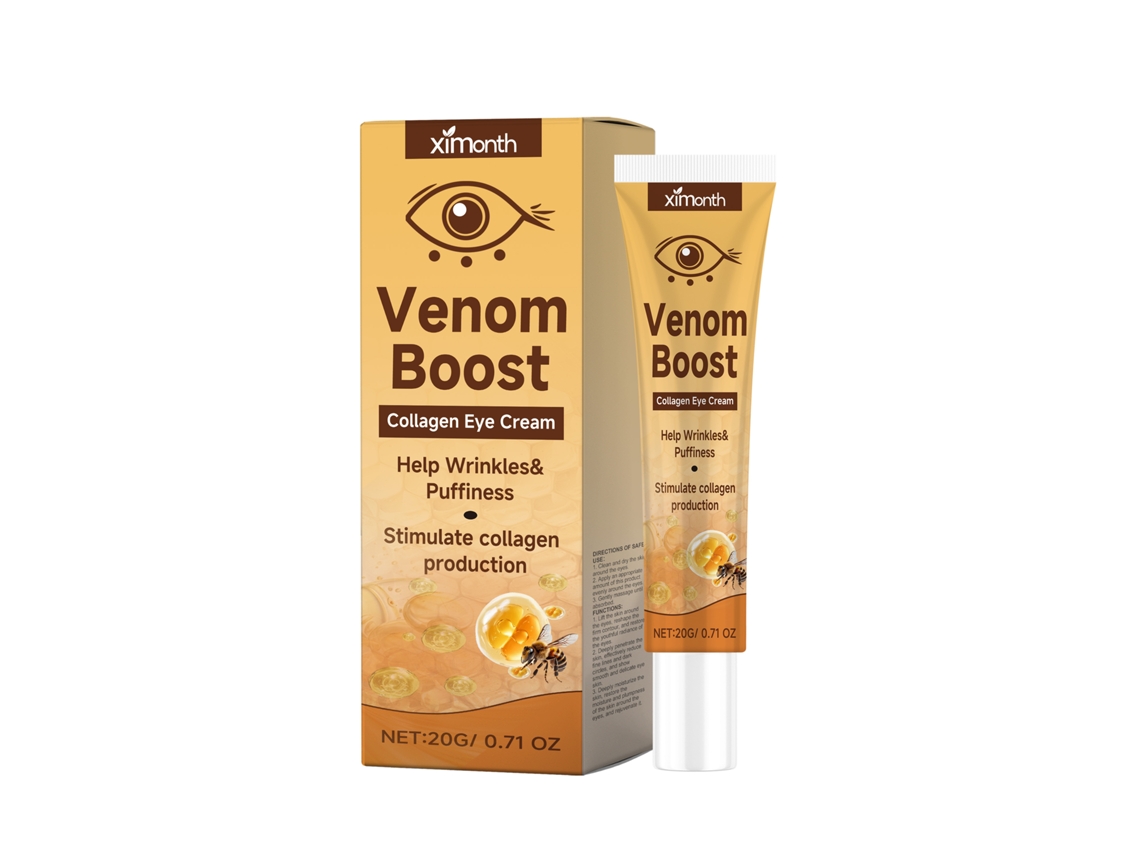 Crema contorno de ojos con péptidos de abeja, proteína de melitina hidratante para líneas de expresión y arrugas.