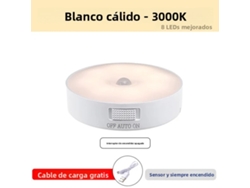 (luz Cálida) Luz Nocturna Led Recargable Por Usb Con Sensor De Movimiento