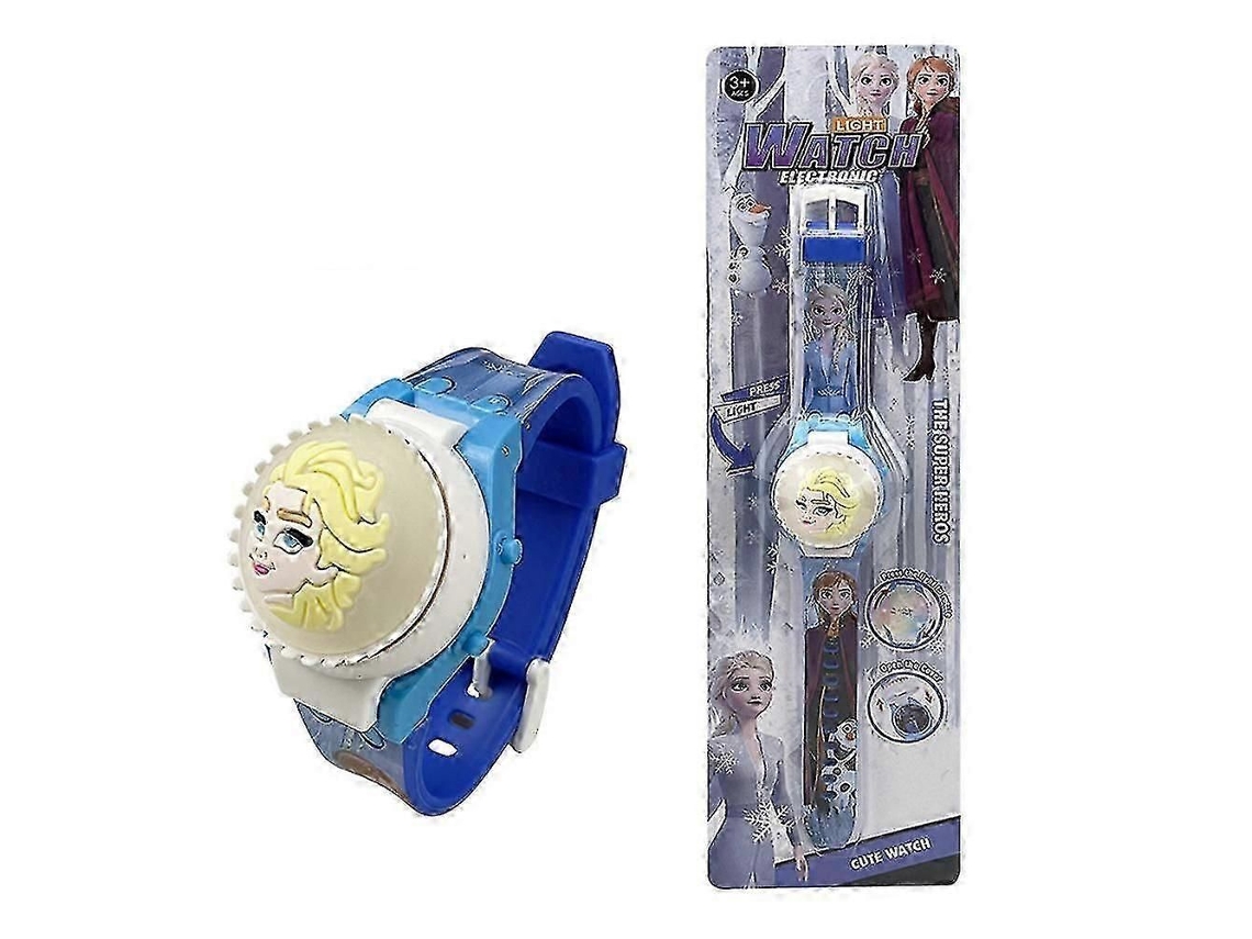Reloj infantil GOKOCO 3D con dibujos animados, luces intermitentes y tapa giratoria.