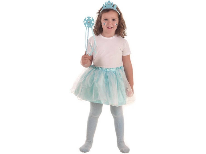 Disfraz de Niña DISFRAZZES Princesa Del Hielo Azul (Talla: 3 a 6 años)