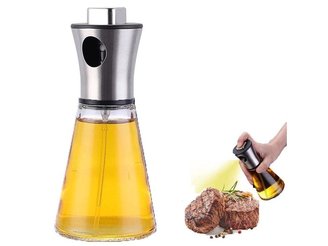 2026da-spray Botella De Aceite De Oliva 200ml Transparente Alimentaria Portátil Para Cocina Saladas