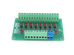 Módulo De Aislamiento Óptico 8 Canales Conversor De Señal Plc 20khz 12v A 3.3v Placa Optoacoplador