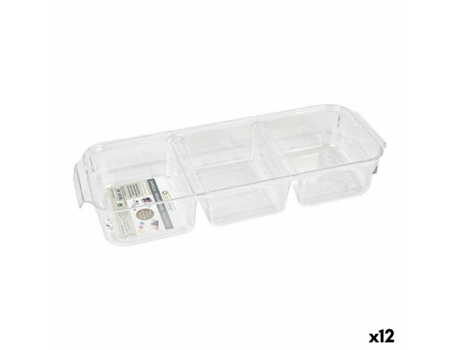 Bandeja CONFORTIME Poliestireno 35 x 13 x 6 cm (12 Unidades) (35 x 13 x 6 cm)
